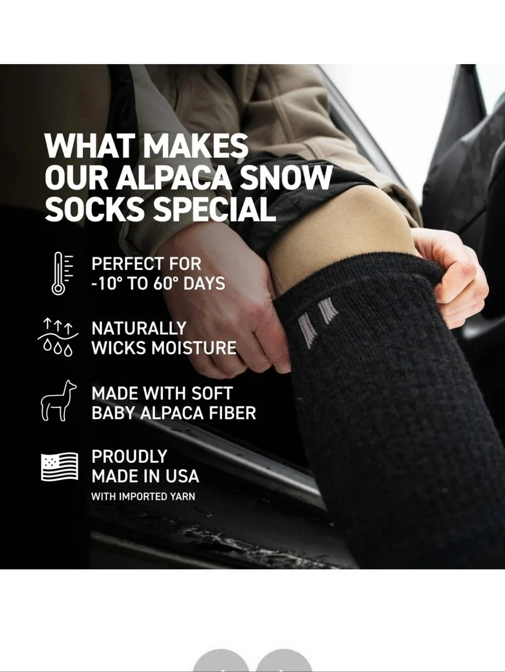 HOLLOW SNOW PERFORMANCE ALPACA SOCKS NWT